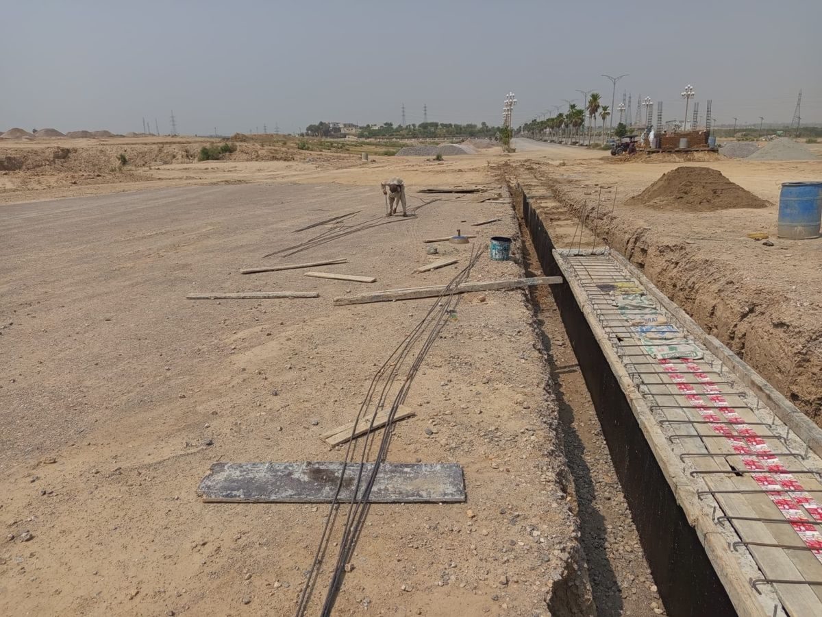 Concrete pour